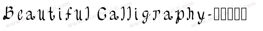Beautiful Calligraphy字体转换